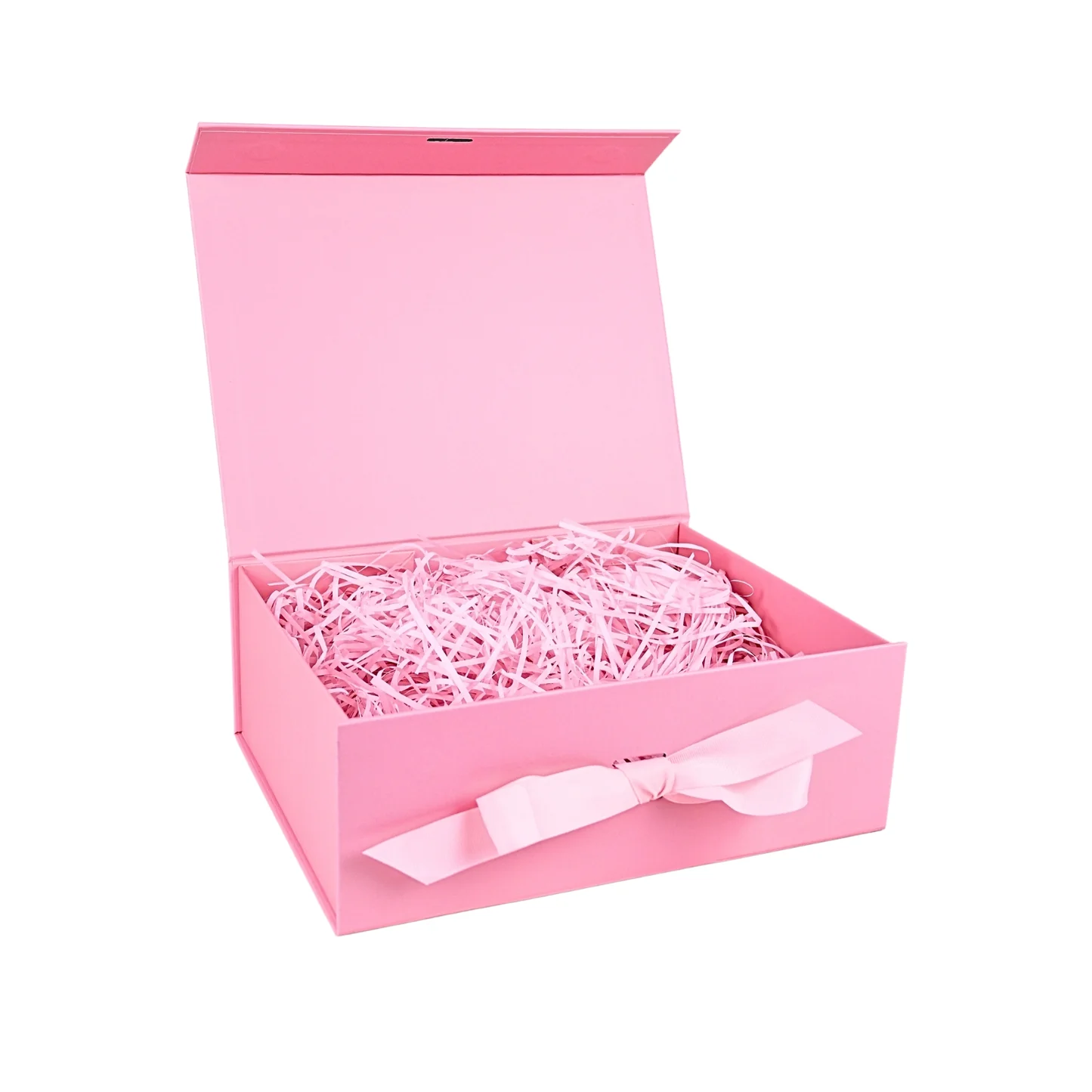 boîte cadeau rose personnalisée